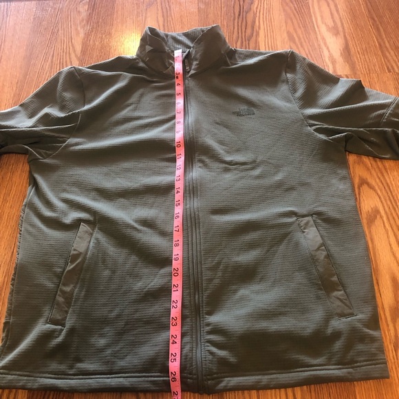 The North Face Men’s Wayroute Full Zip Fleece Jacket Sz Large Agave Green EUC - Picture 10 of 15